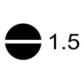 Plochý šroubovák 1.5mm