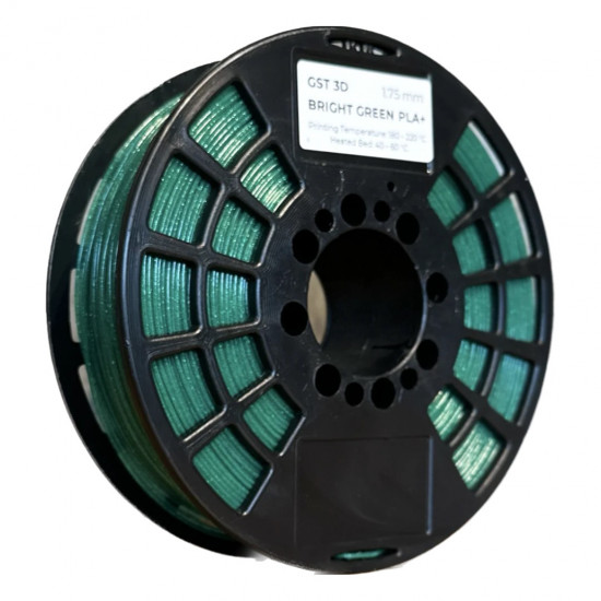 Filament GST3D PLA+ Zelená s třpytkami 1.75mm 1kg