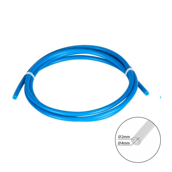 Teflonová PTFE trubice KINGROON 2/4mm 1m modrá