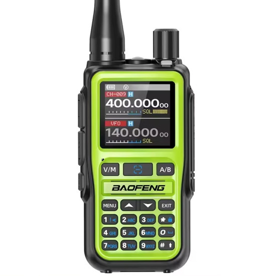 Ruční radiostanice Baofeng UV-5R Mini VHF/UHF 5W s Bluetooth zelená