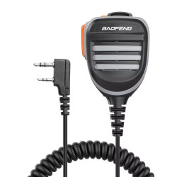 Reproduktorový mikrofon PTT IP54 pro Baofeng a Quansheng (Kenwood 2pin)