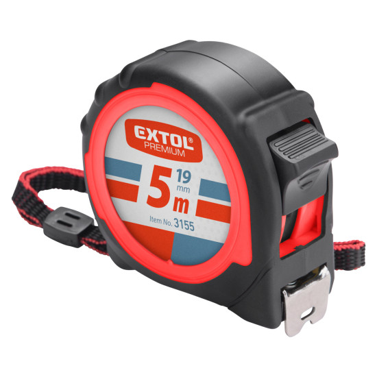 Svinovací metr 5m s šířkou pásku 19mm EXTOL PREMIUM