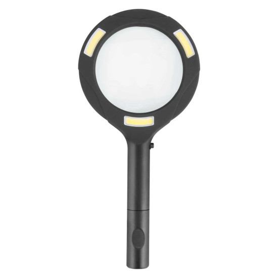 Lupa se světlem EXTOL LIGHT (80lm, 3x zvětšení, 3x0.5W COB LED)