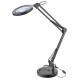 Stolní lampa s lupou černá (USB napájení, USB, 2400lm) EXTOL LIGHT
