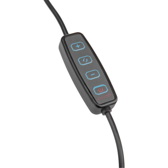 Stolní lampa s lupou černá (USB napájení, USB, 2400lm) EXTOL LIGHT