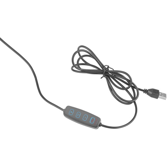 Stolní lampa s lupou černá (USB napájení, USB, 2400lm) EXTOL LIGHT