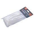 Stahovací pásky bílé 100 x 2.5mm, nylon PA66, 100ks EXTOL PREMIUM