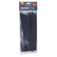 Stahovací pásky černé 200 x 3.6mm, nylon PA66, 100ks EXTOL PREMIUM