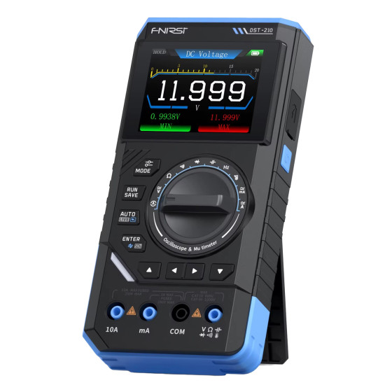 FNIRSI DST-210 - digitální multimetr, 10MHz osciloskop a generátor signálu