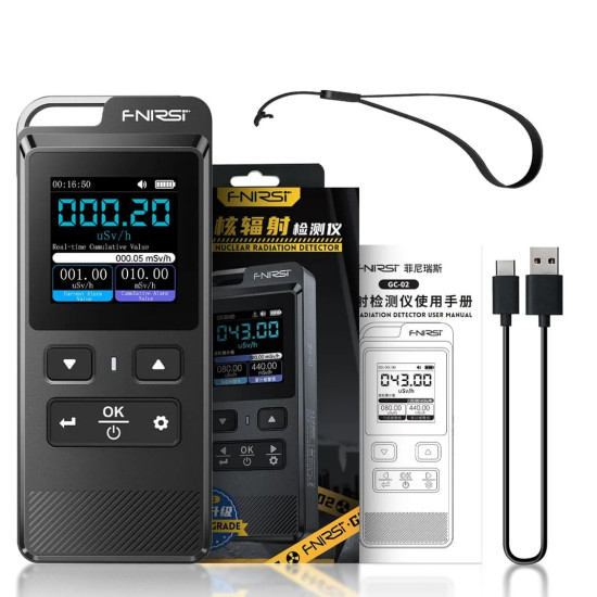 FNIRSI GC-02 - Geiger-Müllerův detektor radioaktivity