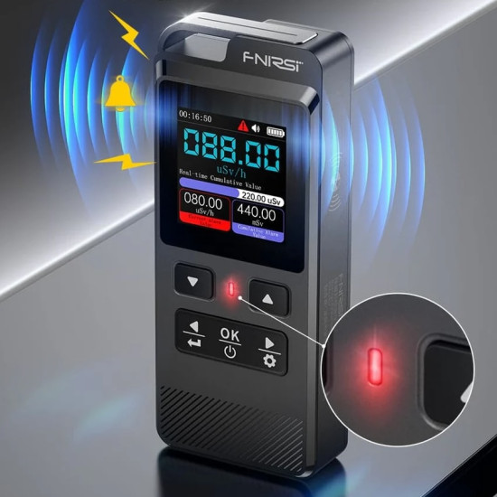 FNIRSI GC-02 - Geiger-Müllerův detektor radioaktivity