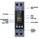 KWS-303L - Digitální multifunkční DIN voltmetr a ampérmetr s RS485 MODBUS