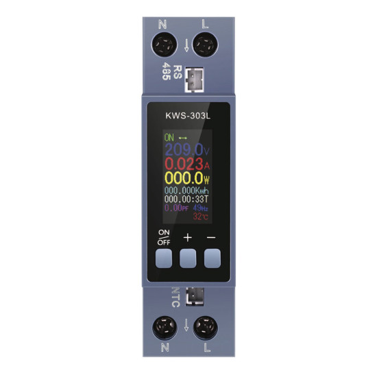 KWS-303L - Digitální multifunkční DIN voltmetr a ampérmetr s RS485 MODBUS