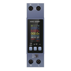 KWS-303WF - Digitální multifunkční DIN voltmetr a ampérmetr s WiFi