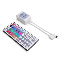 Kontrolér LED pásků RGB s dálkovým ovládáním 12V-24V až 6A 
