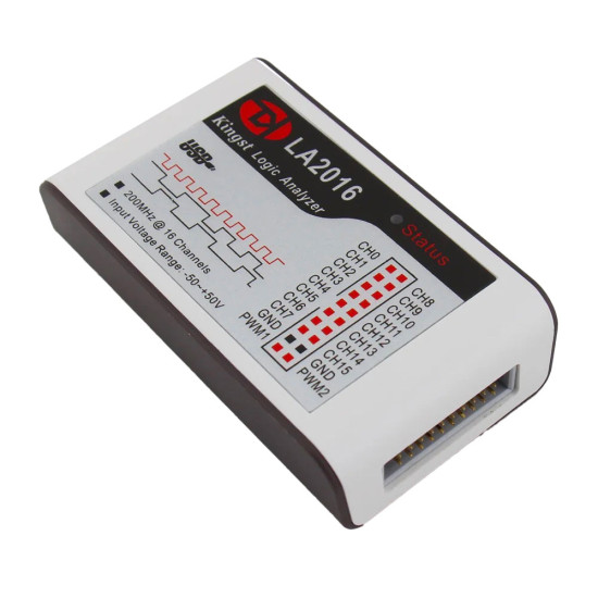 Logický Analyzátor Kingst LA2016 (USB, 16 kanálů, 200MHz, 10GS/s)