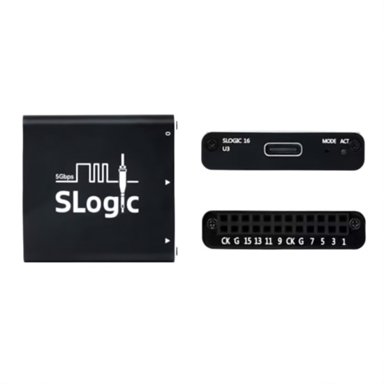 Sipeed SLogic16U3 USB3 logický analyzátor  (USB, 16 kanálů, 800MHz, 3.2GS/s)