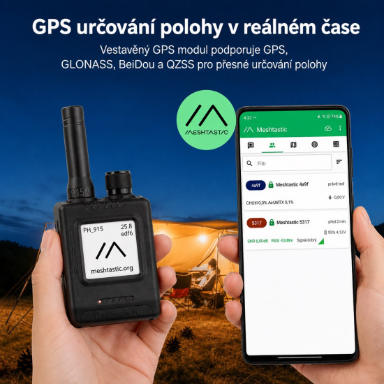Elecrow ThinkNode-M1 LoRa Meshtastic s 1.54" Eink 868MHz GPS