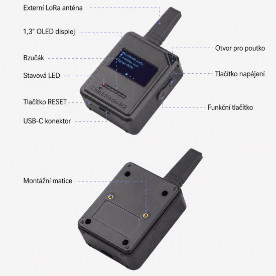 Elecrow ThinkNode-M2 LoRa Meshtastic ESP32-S3 s 1.3" OLED 868MHz