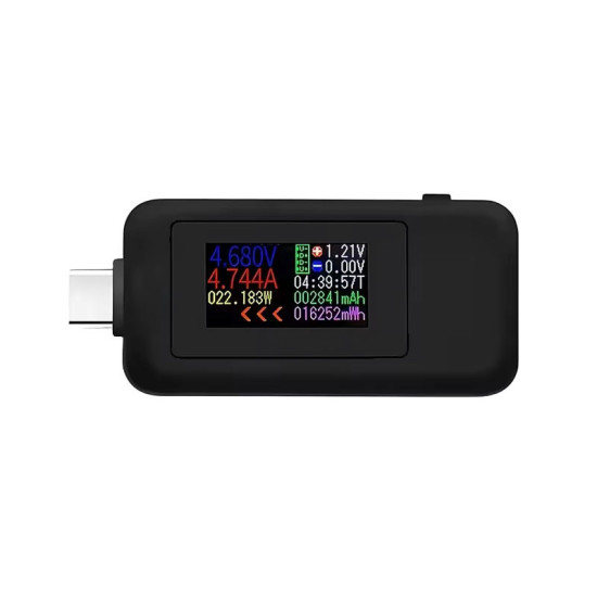 USB-C tester KWS-1902C s barevným displejem (4-30V/0-5A)