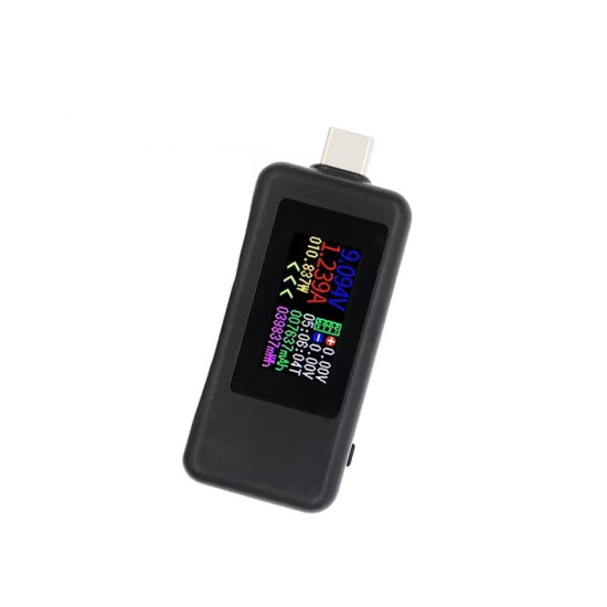 USB-C tester KWS-1902C s barevným displejem (4-30V/0-5A)
