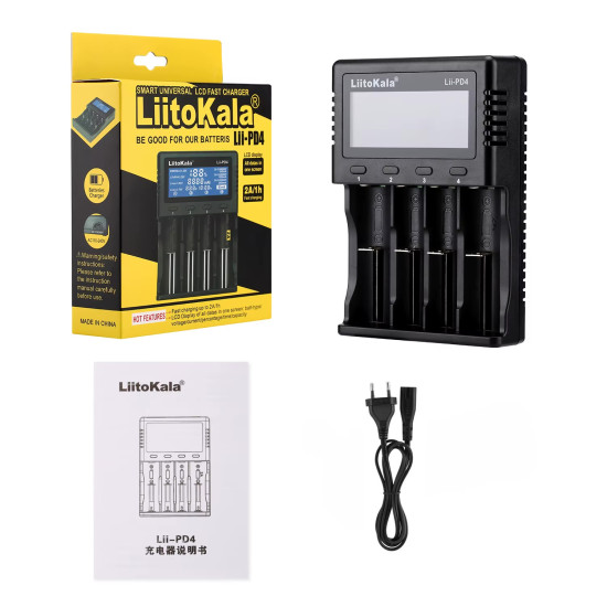 LiitoKala Lii-PD4 Inteligentní nabíječka baterií