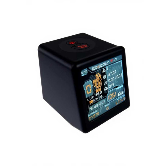 NMMiner NM-TV-154 V2 SOLO BTC miner - 1000KH/s, ESP32, Wi-Fi, 1.54" TFT, černý