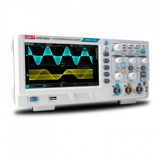 Osciloskop UNI-T UPO1102CS (USB, dvoukanálový, 100 MHz, 1GS/s)