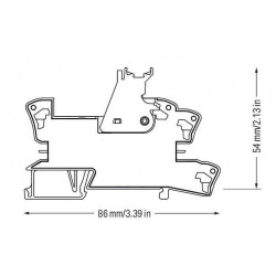 Relé modul WAGO SPDT DIN 788-303 12V/16A