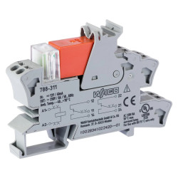 Relé modul WAGO DPDT DIN 788-311 12V/8A