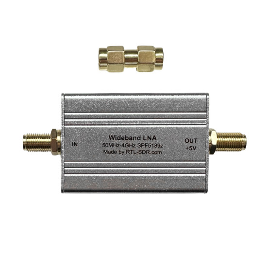 RTL-SDR Blog Wideband LNA – nízkošumový zesilovač 50MHz – 4GHz 