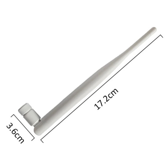 Všesměrová anténa 2.4GHz WiFi bílá (6dBi, SMA Male)