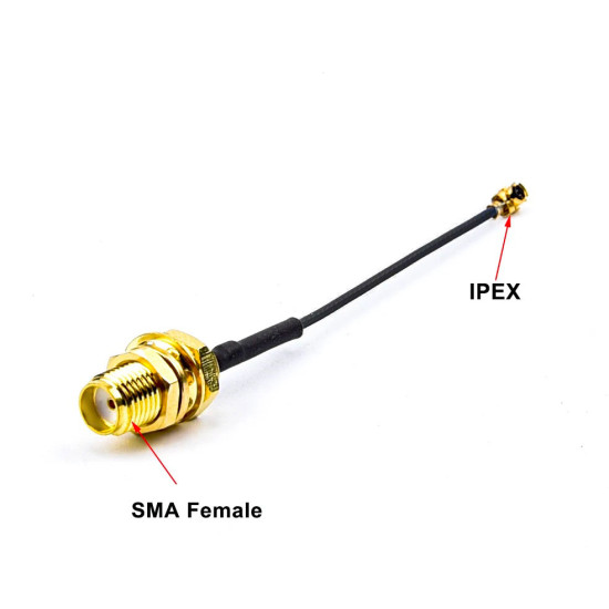 Redukce mezi SMA female a IPX 5cm