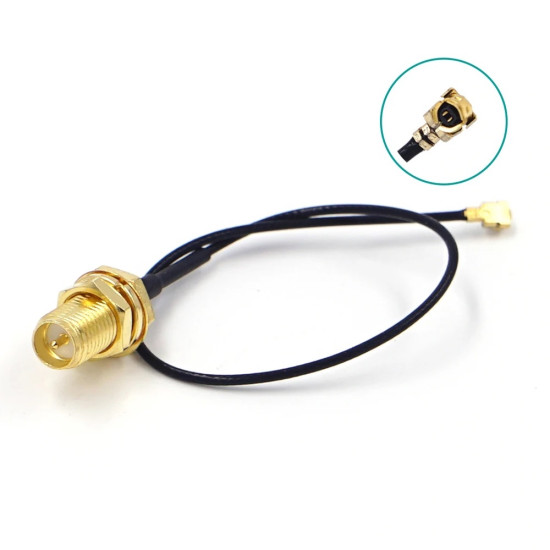 Redukce mezi SMA male a IPX 15cm