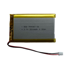 Baterie Li-Pol GEB 754063 2500mAh JST-PH 2.0 s ochranou