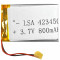 Baterie Li-Pol BGD 423450 800mAh s ochranou
