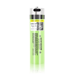 Baterie LiitoKala 18650 s USB-C 3400mAh