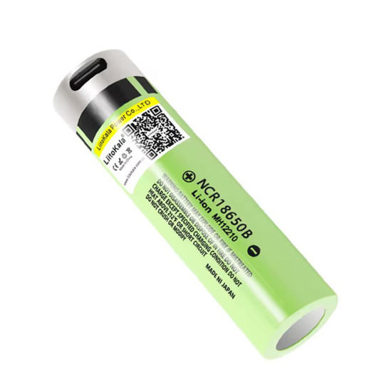 Baterie LiitoKala 18650 s USB-C 3400mAh