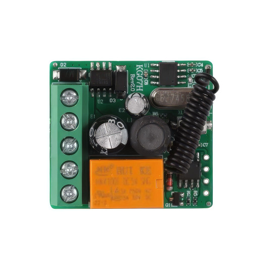 Dálkově ovládané relé KG07H 12V-36V (433MHz, 250VAC/30VDC 3A)