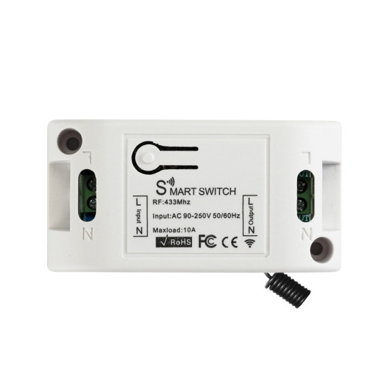Dálkově ovládané relé Smart Switch 230V (433MHz, 250VAC/30VDC 10A)
