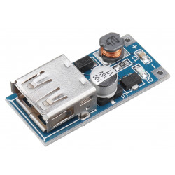 Měnič napětí (step-up) s USB (0.9V-5V na 5V až 600mA)