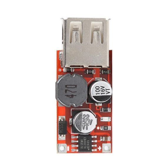 Měnič napětí HW-676 (step-down) s USB, 15W (5V–36V na 5V 3A) 