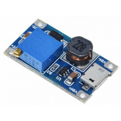 Měnič napětí (step-up) MT3608 s USB (2V-24V na 5V–28V až 2A)