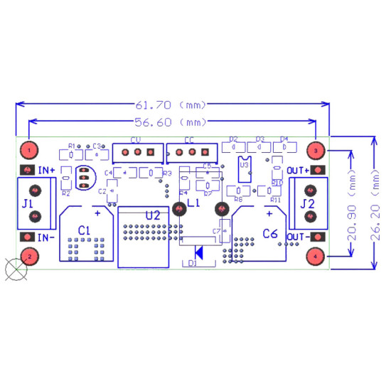 Měnič napětí (step-down) XL4015 DC-DC, CC/CV, 75W (6-38V na 1.25-36V až 5A)