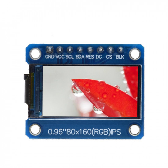 Barevný displej IPS 0.96" 80x160 ST7735S SPI