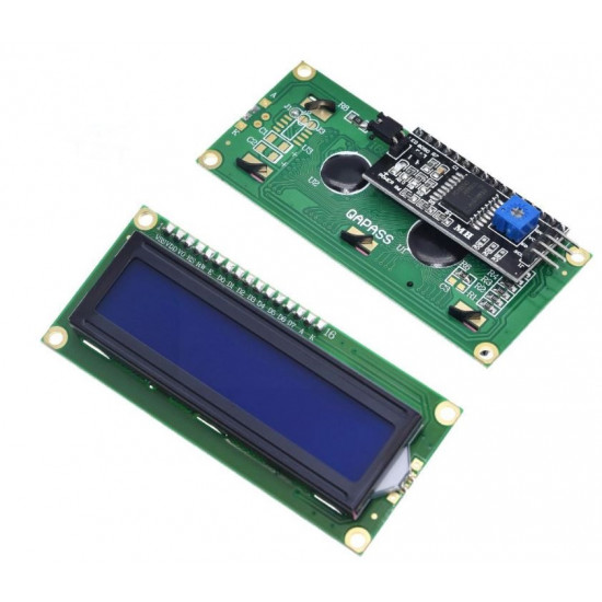 Znakový LCD displej 16x2 I2C (modrý)