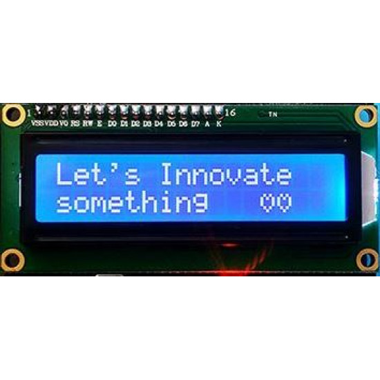 Znakový LCD displej 16x2 I2C (modrý)