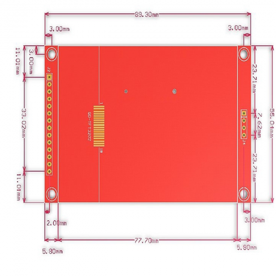 Barevný displej TFT 3.2" 240x320 ILI9341 SPI dotykový