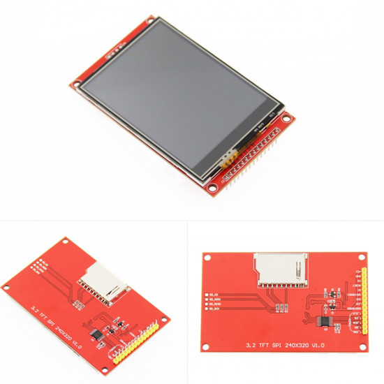 Barevný displej TFT 3.2" 240x320 ILI9341 SPI dotykový