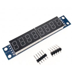 Sedmisegmentový LED displej s 8 znaky a řadičem MAX7219